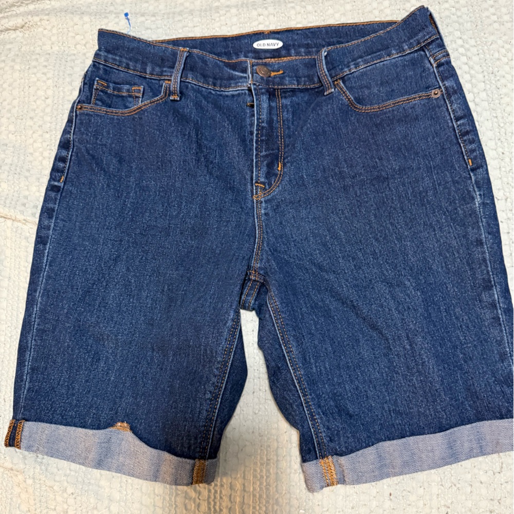 3/$10 Old Navy Blue Denim Jeans with Contrast Stitching